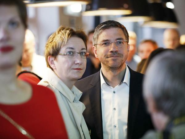 Klara Geywitz und Potsdams Oberbürgermeister Mike Schubert (beide SPD).