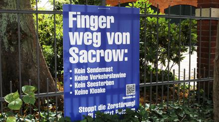 Die Bürgerinitiative hat in Sacrow einige Problemfelder ausgemacht.