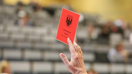 Abstimmung auf der Stadtverordnetenversammlung im Hörsaal am Campus Griebnitzsee. 