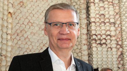 TV-Moderator Günther Jauch bei den Feierlichkeiten zur Fertigstellung der Neptungrotte