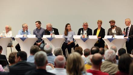 Neun Kandidaten, neun Parteien waren beim PNN-Talk zur Kommunalwahl in der IHK Potsdam vertreten.
