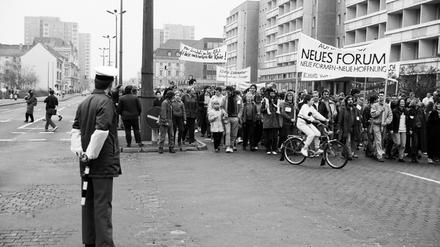 Zehntausende Potsdamer demonstrierten am 4. November 1989 friedlich gegen das SED-Regime.