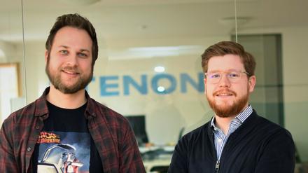 Gründer Niels Grabbert (l.) und Dominic Roth leiten das Potsdamer Start-Up Stenon