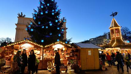 Der Weihnachtsmarkt in der Brandenburger Straße wird am heutigen Montag eröffnet. 