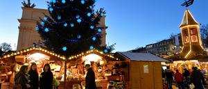 Der Weihnachtsmarkt in der Brandenburger Straße wird am heutigen Montag eröffnet. 