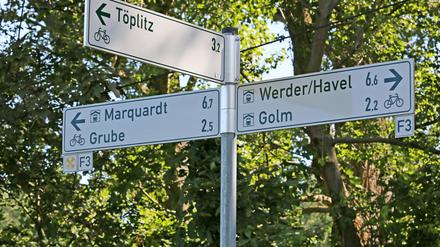 In welche Richtung? Zu den Potsdamer Ortsteilen im Norden gehören zum Beispiel Golm, Eiche, Marquardt, Fahrland, Neu Fahrland.