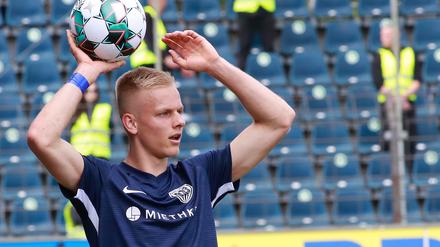 Der SV Babelsberg geht ambitioniert in die neue Saison. Hier zu sehen: Verteidiger Janne Sietan.