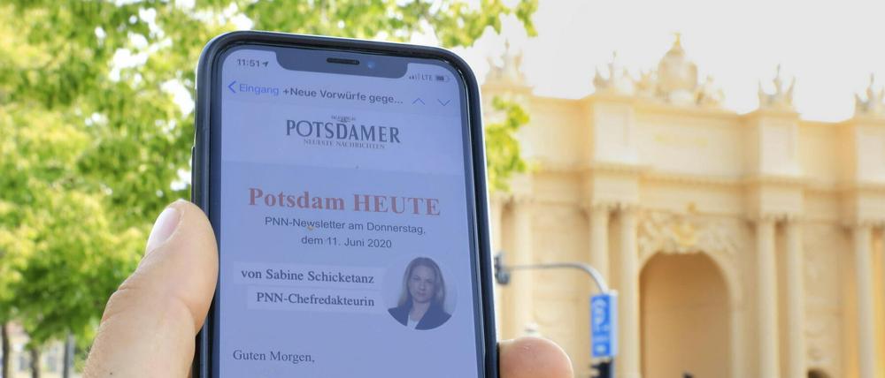 PNN-Newsletter "Potsdam Heute" - direkt auf Ihr Smartphone.