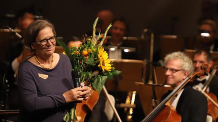 Andrea Palent, die längjährige Leiterin der Musikfestspiele und des Nikolaisaals, wird heute geehrt.