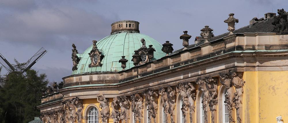 Das Schloss Sanssouci zählt zu den Wahrzeichen Potsdams.