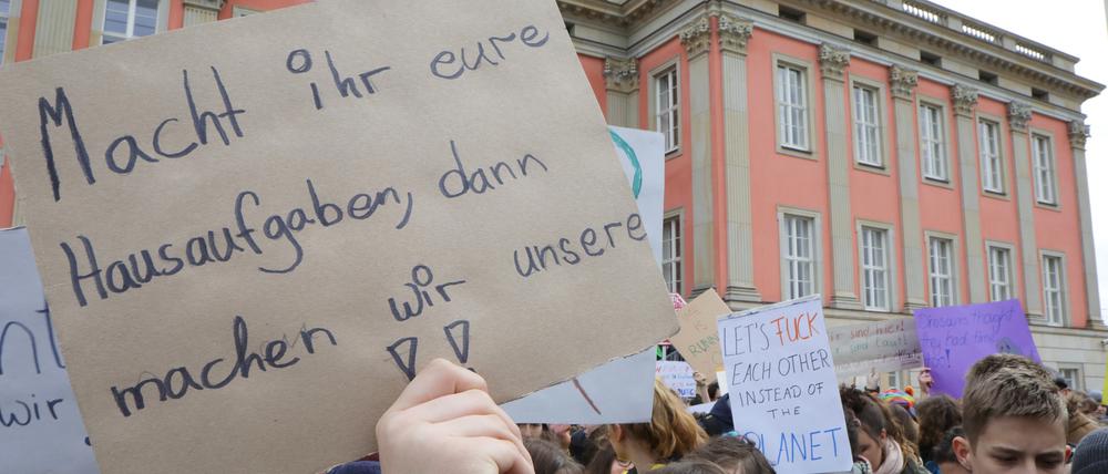 Seit Wochen demonstrieren Potsdams Schüler für den Klimaschutz.
