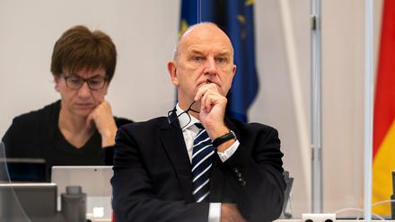 Ministerpräsident Dietmar Woidke (SPD) am Mittwoch während der Landtagssitzung.