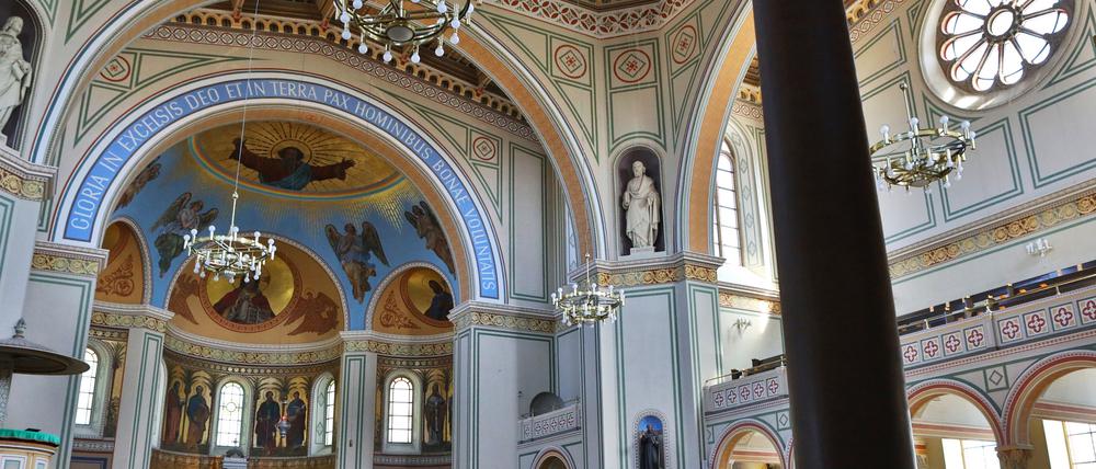 Einige Elemente in St. Peter und Paul erinnern an die Hagia Sophia in Istanbul.