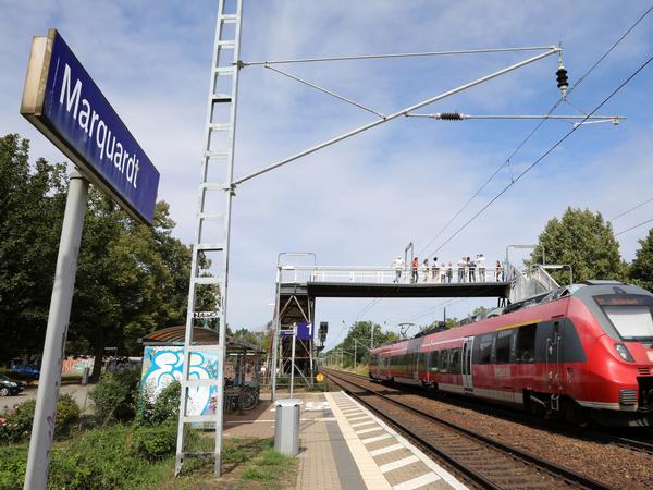 Der Bahnhof Marquardt soll perspektivisch Potsdams Norden besser anbinden.