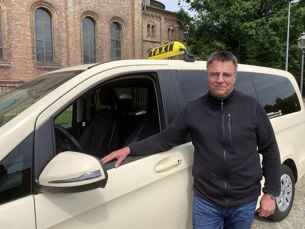 Frank Lüder, Chef der Taxi-Genossenschaft.