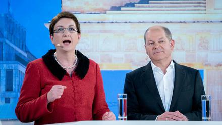 Klara Geywitz will die SPD mit Finanzminister Olaf Scholz führen.
