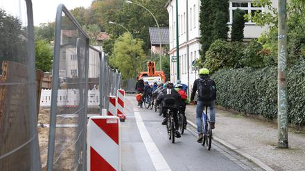 Verkehrsführung von Rad- und Fussweg auf einem Teil der Leipziger Strasse soll geändert werden.