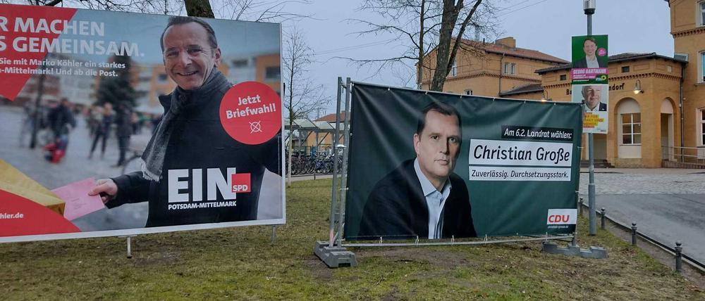 Marko Köhler (SPD) und Christian Große (CDU) schafften es in die Stichwahl.