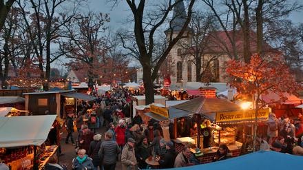 Der Weihnachtsmärkt in Babelsberg ist stimmungsvoll. Hier ein Archivbild von 2017.