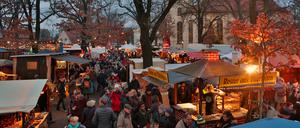 Der Weihnachtsmärkt in Babelsberg ist stimmungsvoll. Hier ein Archivbild von 2017.