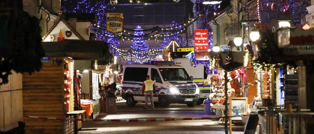 Der Potsdamer Weihnachtsmarkt wurde am Freitag evakuiert.