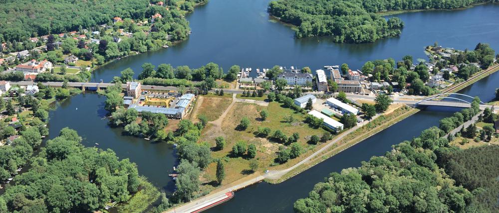 Luftbild vom 09.06.2021, Potsdam Insel Neu Fahrland, Wohnanlage