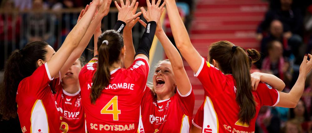 Die Volleyballerinnen des SC Potsdam holten in der Bundesliga-Hinrunde 24 von 30 möglichen Punkten – Bestwert für den SCP.
