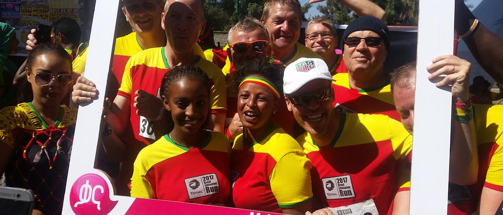 Große Party in Laufschuhen. Der Great Ethiopian Run ist ein besonderes Erlebnis, das dieses Jahr auch Potsdamer Hobbyläufer kennenlernten.