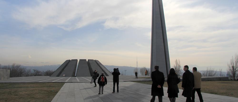Die Genozid-Gedenkstätte in Eriwan (Armenien).