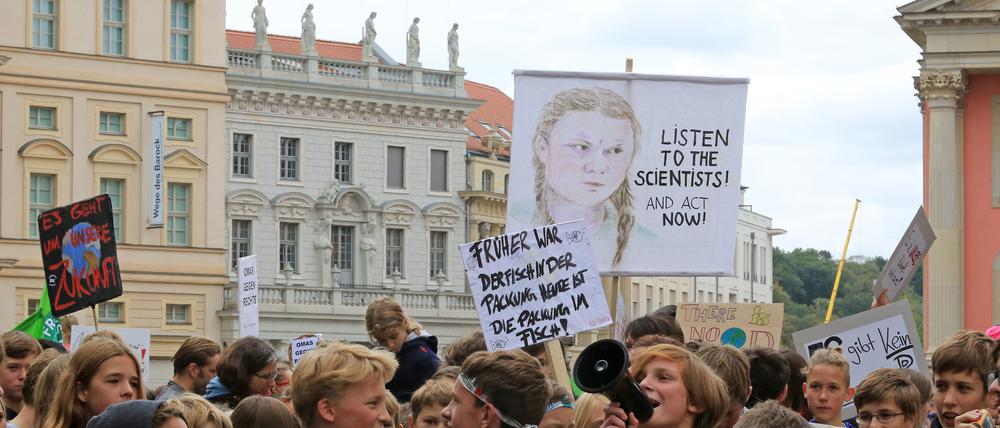 Am 20. September waren Tausende in Potsdam gegen den Klimawandel auf die Straße gegangen.