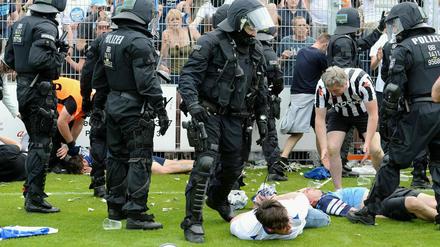 Negativer Höhepunkt. Beim Landespokalfinale 2016 in Luckenwalde kam es zu einem umstrittenen Polizeieinsatz gegen SVB-Fans.