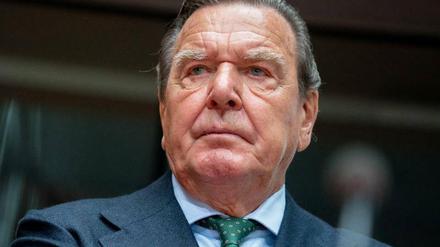 Ex-Kanzler Gerhard Schröder im Juli 2020, vor dem Beginn einer Anhörung im Bundestag zum Pipeline-Projekt Nord Stream 2.