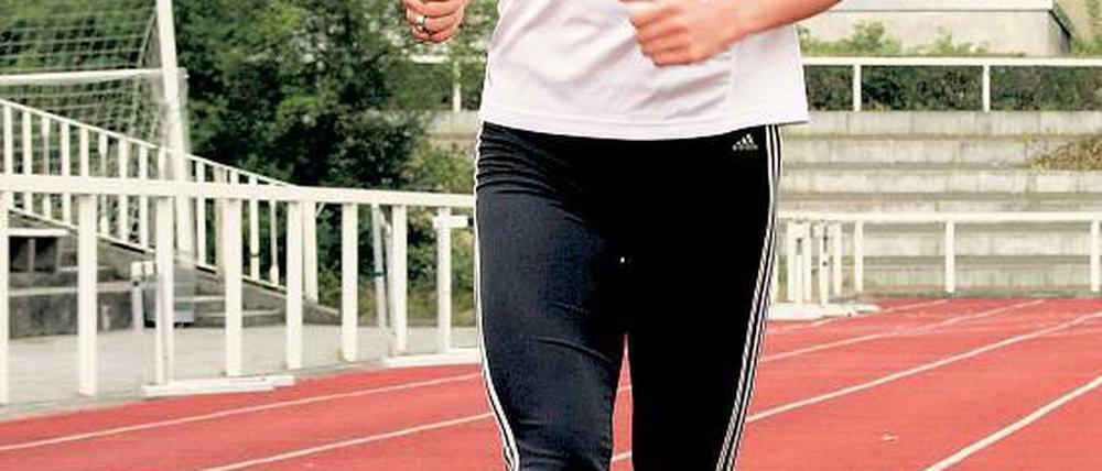 Zurück zu den 400 Metern. Claudia Hoffmann vom SC Potsdam konzentriert sich mit Blick auf Weltmeisterschaften und Olympische Spiele wieder auf eine Runde.