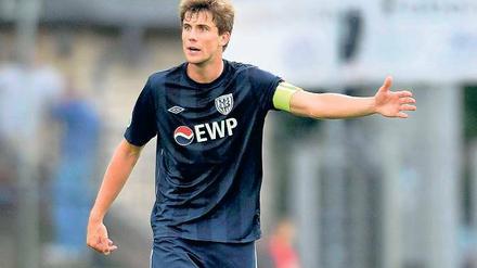 Klare Richtung. Daniel Reiche hat die Rolle als Mannschaftskapitän des SV Babelsberg 03 gern übernommen und ist ein wichtiger Rückhalt für sein Team.