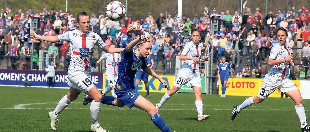 Hat sich gut in Szene gespielt: Pauline Bremer vom 1. FFC Turbine Potsdam wurde von Bundestrainerin Silvia Neid in die Nationalmannschaft eingeladen. Das macht nicht alle glücklich.