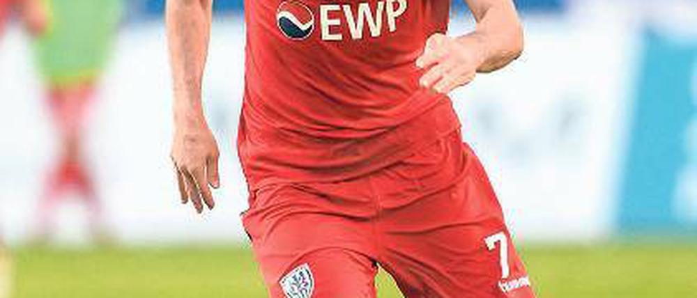 Er lenkt und denkt. Bilal Cubukcu ist die zentrale Figur im Spiel des SV Babelsberg 03.