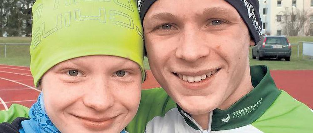 Erfolgreiches Duo im Triathlon. Marie und Moritz Horn gehören zu den besten deutschen Nachwuchstalenten ihrer Zunft. Ihre Wurzeln haben sie in Bayern, an ihrer sportlichen Zukunft feilen sie in Potsdam.