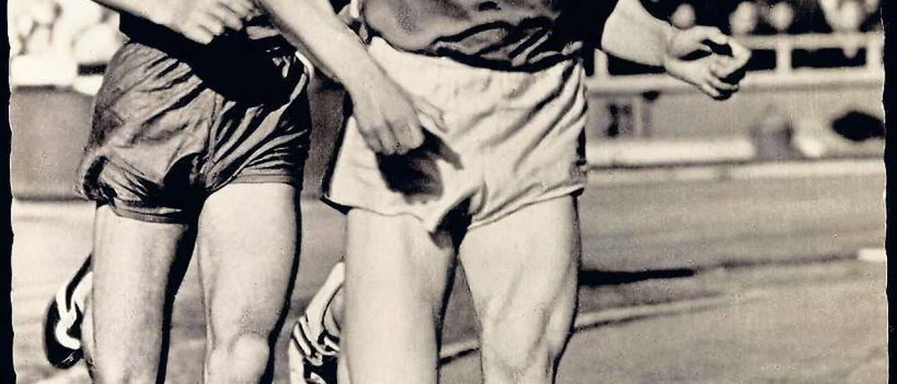 Leidenschaftlich in Aktion. Hans Grodotzki (vorn) vom ASK Vorwärts Potsdam zählte in den 1960er-Jahren zu den besten Langstreckenläufern der Welt.