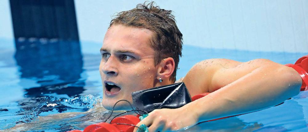 Erfolgreich an der "Kotzgrenze". Christian Diener schwamm bei seinen drei Rio-Starts über 200 Meter Rücken jeweils Bestzeit und belegte Platz sieben.