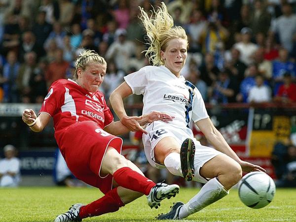 2005 holte Anja Mittag mit Potsdam den Uefa-Cup, bei den Frauen den Vorläuferwettbewerb der Champions League. 