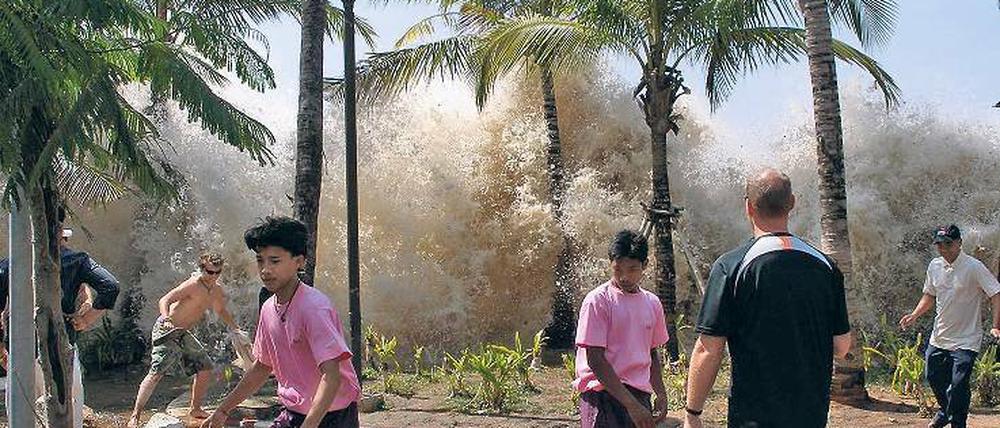 Bei dem verheerenden Sumatra-Tsunami 2004 lagen zwischen Beben und Welle 20 Minuten – ausreichend Zeit für eine Warnkette.