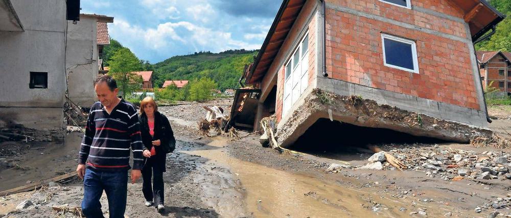 Verheerend. Die Balkan-Flut im Mai 2014 verursachte Kosten in Höhe von 3,5 Milliarden Euro.