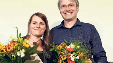 Bestärkt. Stephanie Pigorsch und Matthias Lack erhalten den Lehrpreis.