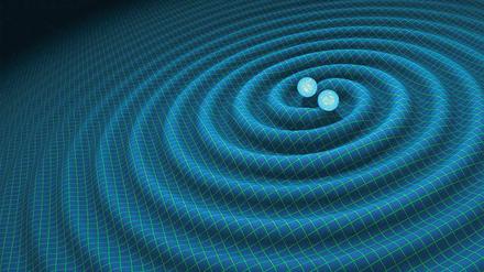Signale vom Anfang der Welt. Eine Computersimulation zeigt die Ausbreitung von Gravitationswellen. Die von Albert Einstein theoretisch beschriebenen Wellen können unter anderem auch Informationen vom Ursprung des Universums in unsere Zeit transportieren.