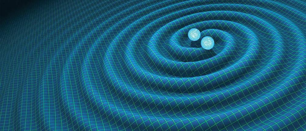 Signale vom Anfang der Welt. Eine Computersimulation zeigt die Ausbreitung von Gravitationswellen. Die von Albert Einstein theoretisch beschriebenen Wellen können unter anderem auch Informationen vom Ursprung des Universums in unsere Zeit transportieren.