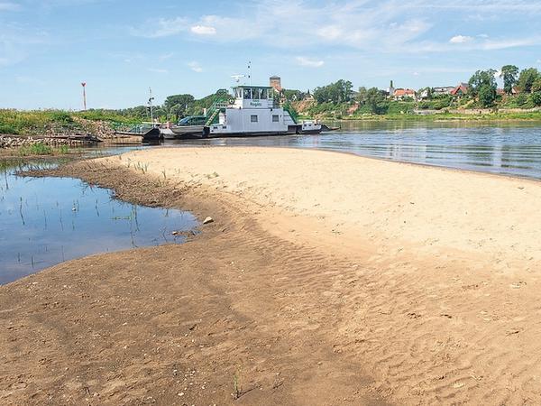 Die Elbe, die im Riesengebirge entspringt, war 2019 sehr stark von Niedrigwasser betroffen.