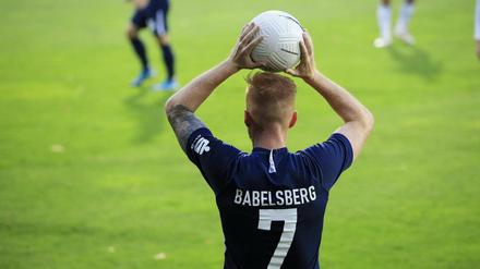 Torschütze zum 0:3 gegen Energie Cottbus: Babelsbergs Lukas Wilton.