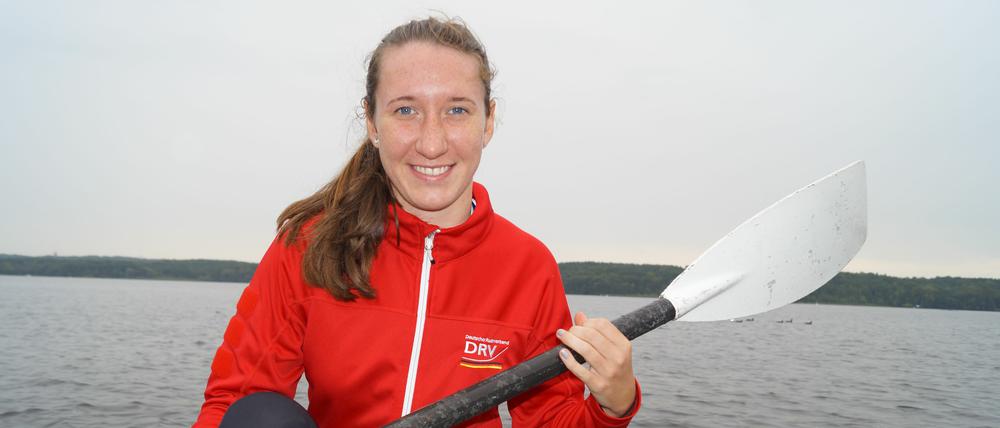 Auf dem Wasser zu Hause. Maren Völz ist Ruderin, eine sehr erfolgreiche. Sie wurde bereits Junioren-Vizeweltmeisterin und holte Gold sowie Silber bei U19-Europameisterschaften.
