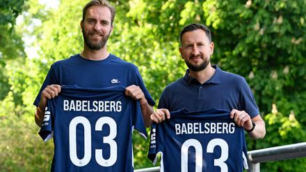 Der neue Chefcoach Markus Zschiesche (r.) und mit seinem Co-Trainer Ronny Ermel.