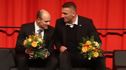 Gemeinsam Dritter. Bei Brandenburgs Sportlerwahl teilten sich Kevin Kuske und Maximilian Levy den Bronzerang.